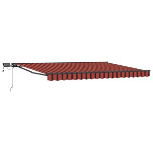 vidaXL Cadre de store manuel avec LEDs 4 × 3 5 m