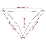 vidaXL Voile d'ombrage sable 4x4x5 8 m 100   polyester oxford