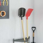 vidaXL Tête de pelle Argent 33 x 21 cm Acier enduit de poudre