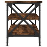 vidaXL Table d'appoint Chêne fumé 55x38x45 cm Bois d'ingénierie