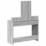 vidaXL Table de Toilette Gris 100 x 41 x 140 cm Bois d'ingénierie