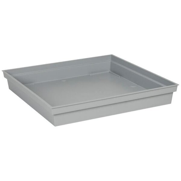 EDA Soucoupe carrée Toscane - 40 cm - Gris béton