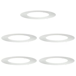 vidaXL Anneaux d'arbre plats 5 Pièces Argent Ø50 / 80 cm Acier galvanisé