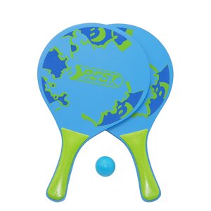 Best Sporting 64003 - Lot de 2 raquettes de plage et balle en plastique élastique