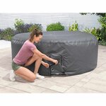 Bestway Housse Gris Ø216 x 80 cm PVC et POM
