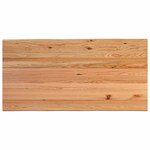 vidaXL Table à manger avec bord naturel 200x100x74cm bois massif chêne