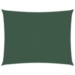 vidaXL Voile de parasol tissu oxford rectangulaire 5x6 m vert foncé