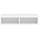 vidaXL Meubles TV avec lumières LED 2 Pièces blanc 60x30x30 cm