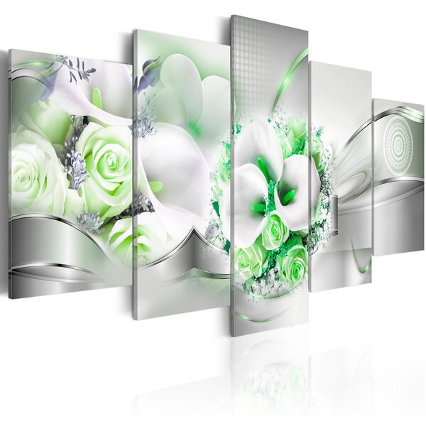 Tableau - emerald bouquet l x h en cm 200x100