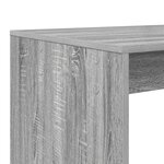 vidaXL Bureau d'écriture Gris Sonoma Bois d'ingénierie  laminate Medium