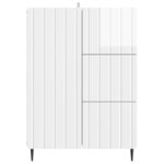 vidaXL Buffet Blanc brillant 66 x 34 5 x 91 5 cm Bois d'ingénierie