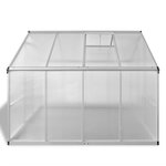 vidaXL Serre renforcée en aluminium avec cadre de base 6 05 m²