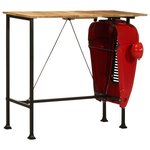 vidaXL Table de bar forme de tracteur bois de manguier massif