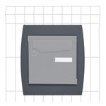 Support grillage rigide & palissade gris anthr. Mat sablé ral 7016ms