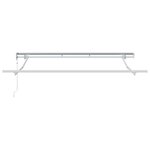 vidaXL Auvent Rétractable Jaune et Gris 3 x 2 m Métal
