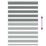 vidaXL Store zèbre gris foncé largeur du tissu 110 9 cm polyester