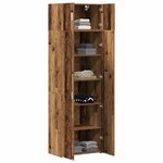 vidaXL Armoire de rangement 3 Pièces Bois ancien