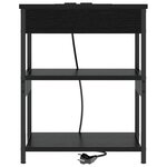 vidaXL Cabinet de chevet 2 Pièces Chêne noir 41 x 31 x 51 cm