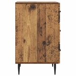 vidaXL Cabinet de chevet avec tiroir Bois ancien 43 x 41 x 66 5 cm