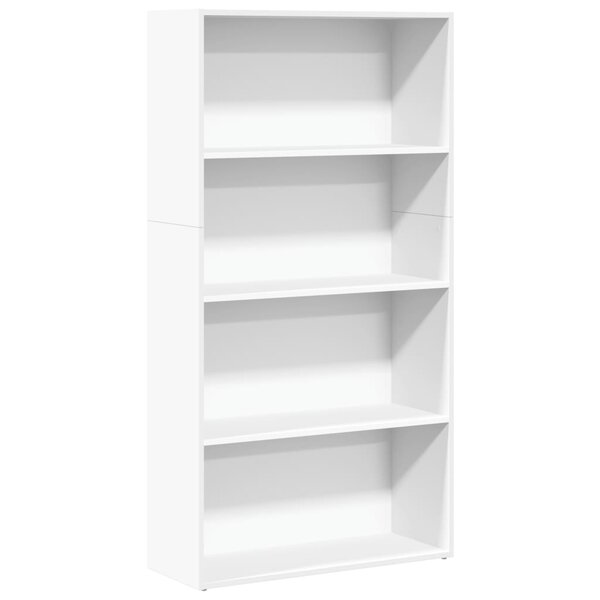 vidaXL Bibliothèque blanc 80x30x152 cm bois d'ingénierie