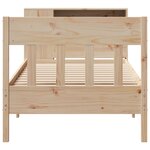 vidaXL Lit bibliothèque sans matelas 90x200 cm bois de pin massif