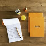Bloc de direction Orange 80 feuilles (160 pages) format A4 réglure 5x5 RHODIA