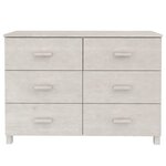 vidaXL Buffet MOLDE Blanc 113x40x80 cm Bois massif de pin