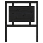 vidaXL Tête de lit Noir 80 5x4x100 cm Bois massif de pin