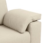vidaXL Canapé love seat en lin de 120 cm