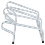 vidaXL Support de vélo au sol autoportant pour 5 vélos acier galvanisé