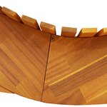 vidaXL Chaises longues berçantes 2 Pièces Marron 154 x 60 x 74 cm