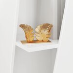 vidaXL Étagère latérale Blanc brillant 33 x 32 x 70 5 cm