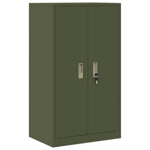 vidaXL Armoire de rangement Vert olive 60 x 40 x 105 cm Acier