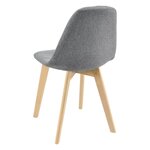 Lot de 2 chaises de salle à manger 86 x 53 x 47 cm gris clair 03_0006735