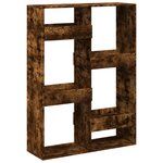 vidaXL Cloison de séparation chêne fumé100x33x135 cm bois d'ingénierie