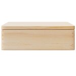 vidaXL Boîte en bois avec couvercle 40x30x13 cm bois de pin massif