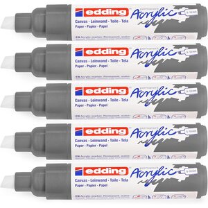 Marqueur acrylique large 5000 anthracite 5-10 mm x 5 EDDING
