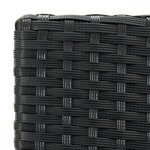 vidaXL Tabourets de bar de jardin et coussins lot de 4 résine tressée