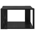 vidaXL Table Basse Chêne Noir 51 5x51 5x30 cm Bois reconstitué