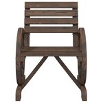 vidaXL Chaises de jardin lot de 2 58x58x78 5 cm bois de sapin massif