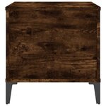 vidaXL Table basse Chêne fumé 60x44 5x45 cm Bois d'ingénierie