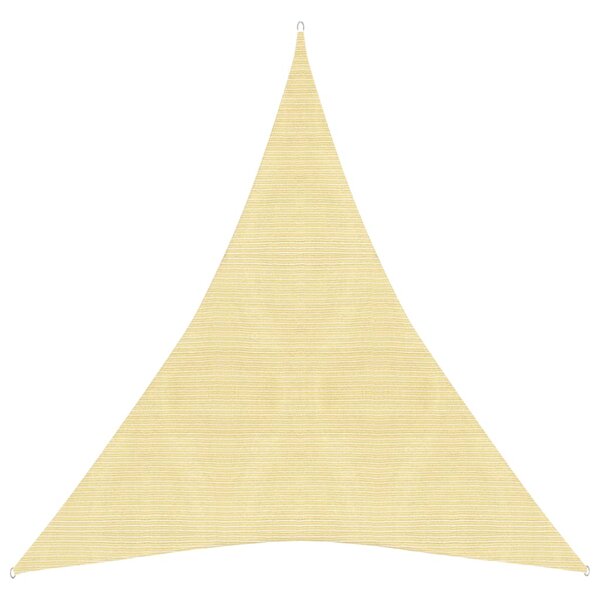 vidaXL Voile d'ombrage 160 g/m² Beige 5x7x7 m PEHD