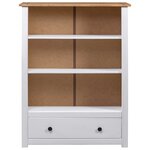 vidaXL Bibliothèque Blanc 80x35x110 cm Pin massif Assortiment Panama