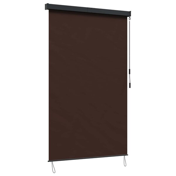 vidaXL Store enrouleur Marron 60 x 250 cm Tissu et Aluminium