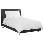 vidaXL Duvet d'été simple avec oreiller 2 pc Blanc Plume de canard