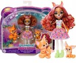 Poupée Enchantimals  HNT60 - Fennec Fox et la famille renard