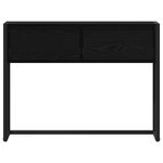 vidaXL Table d'appoint Chêne noir 100 x 36 x 75 cm Bois d'ingénierie