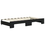 vidaXL Lit de jour avec lit gigogne noir 90x190 cm velours