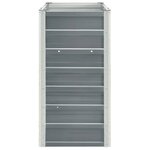 vidaXL Lit surélevé de jardin Acier galvanisé 240x40x77 cm Gris
