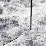 vidaXL Tapis Shaggy à poils longs NAVARRA gris argenté 100x100 cm